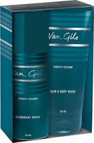 Van Gils Strictly Cologne geschenkset met deospray 150 ml en shower gel 150 ml