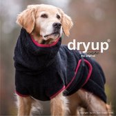 Dryup-Hondenbadjas-badjas voor de hond-Zwart-XL -ruglengte tot 70cm-zwart