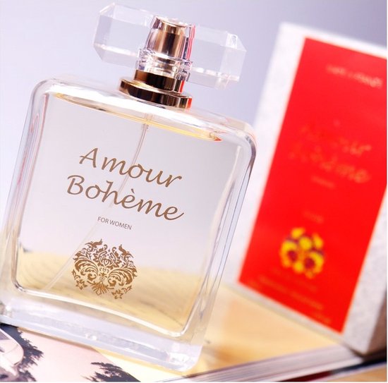 CADEAU TIP - Luxe Franse Eau de Parfum - Amour Boheme - een heerlijke sterke Franse geur - met Jasmijn en Witte Musk - ruikt gehele dag