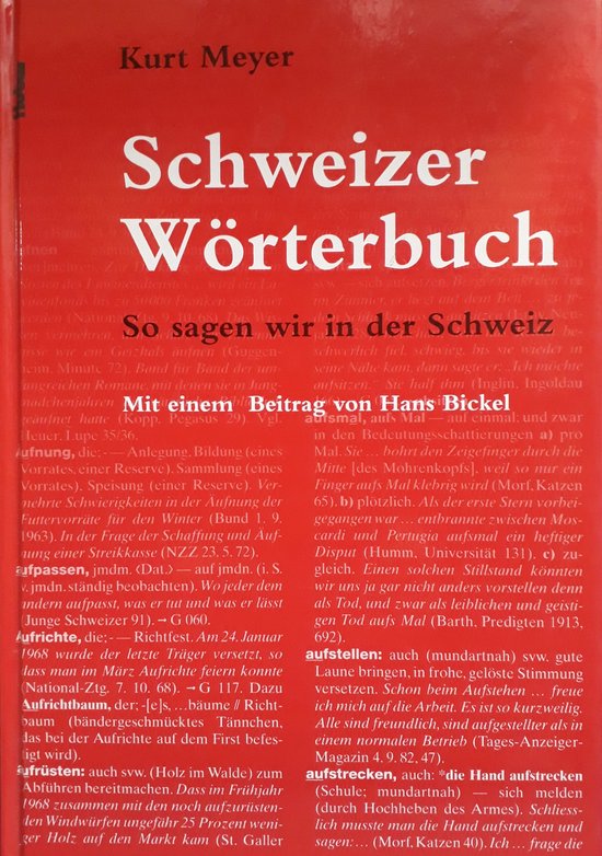 Das Schweizer Wörterbuch - cover