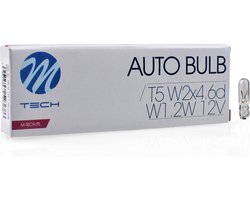 M-Tech - W1.2W 12V 1.2W - Basic - Helder - 10 stuks