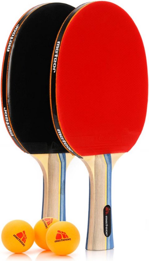 Professionele Tafeltennis Pingpong Batjes Set Pingpongballen Pingpongtafel - Tafeltennisset - Duurzaam - 2,5mm Padding