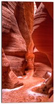 WallClassics - Dibond - Ravijnin Antelope Canyon - 50x100 cm Foto op Aluminium (Wanddecoratie van metaal)