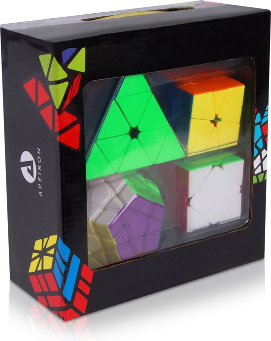 Afbeelding van het spel Apeiron Rubiks Cubes - Speed Cube - Set 4 In 1 - Brein Breker - SpeedCube Giftset - Pyraminx - Megaminx - Square 1 - Skewb