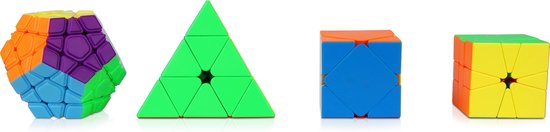 Thumbnail van een extra afbeelding van het spel Apeiron Rubiks Cubes - Speed Cube - Set 4 In 1 - Brein Breker - SpeedCube Giftset - Pyraminx - Megaminx - Square 1 - Skewb