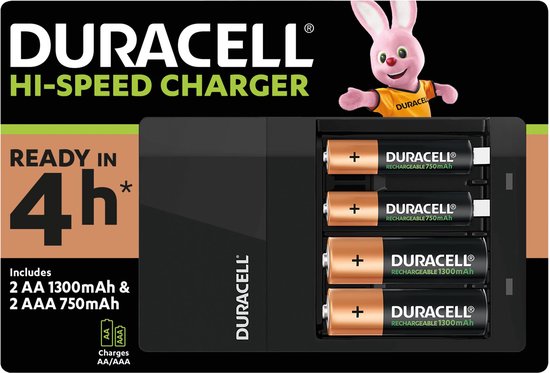 Duracell Batterij-oplader Hi-Speed 45 min zwart