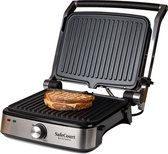 Safecourt Kitchen Contactgrill compact CG200 - Tosti apparaat - Grill apparaat - Uitneembare platen