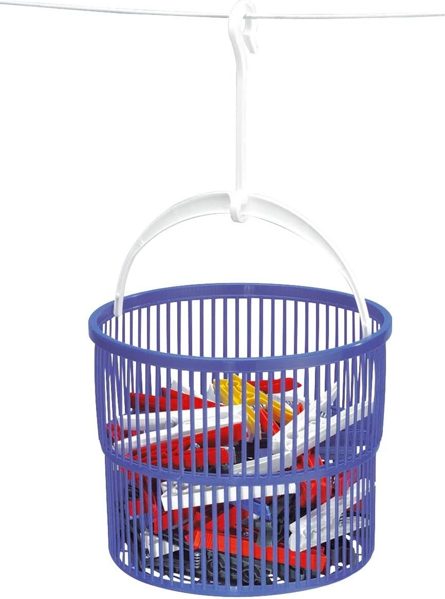 Mauepersu 36 Epingles à Linge avec Panier de Rangement, Pinces pour Corde à Mauepersu 36 Epingles à Linge avec Panier de Rangement, Pinces pour Corde à