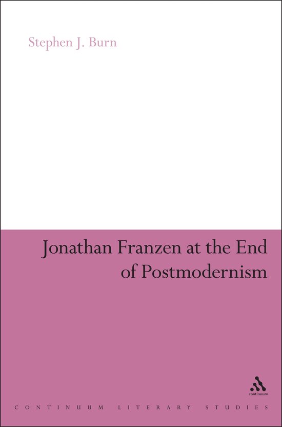 Jonathan Franzen at the End of Postmodernism - cover