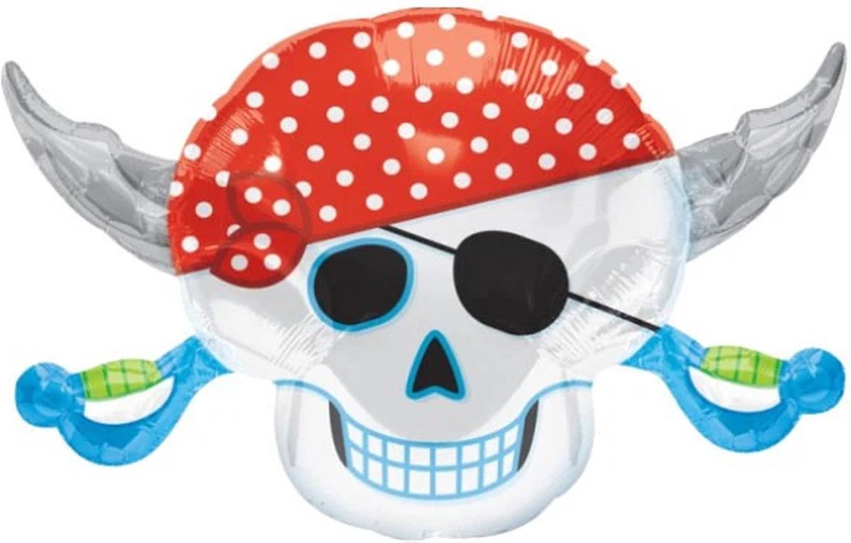 Qualatex - Folieballon Red Pirate 45x71cm