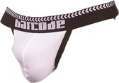 Barcode Berlin Kavan Jockstrap White-Black - MAAT S - Heren Ondergoed - Jockstrap voor Man - Mannen Jock