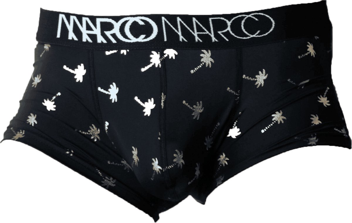 Marco Marco Golden Palm Trunk Zwart - MAAT XL - Heren Ondergoed - Boxershort voor Man - Mannen Boxershort