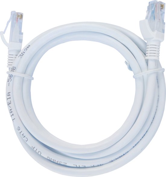 ValeDelucs Internetkabel 1 meter - CAT6 UTP Ethernet kabel RJ45 - Patchkabel LAN Cable Netwerkkabel - Wit