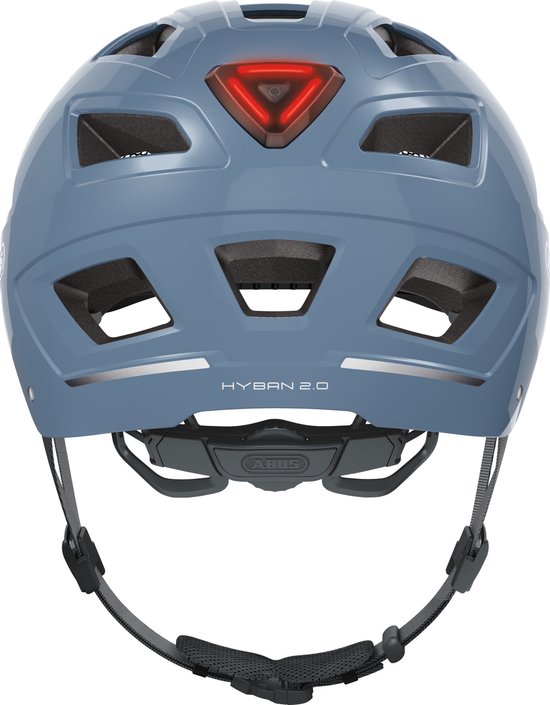 Fietshelm ABUS HYBAN 2.0 glacier blue M - 52-58 cm - blauw - Geschikt voor gebruik op elektrische fietsen - stadsfietsen - 400 g — afbeelding 2