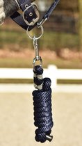 Cavar Halstertouw Donkerblauw - zilveren sluiting -  halster - touw - paard - paarden spullen