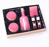 Laurette  Bad Gift Set (Pink Paradise) - Bergamot Etherische Olie - XL Cadeau