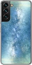 Coque Samsung Galaxy S22 - Étoiles - Ciel - Blauw - Garçons - Filles - Enfants - Coque de téléphone en Siliconen