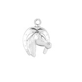 Hetty'S - Schattig hangertje - van een hoefijzer met paardenhoofd - 925 zilver