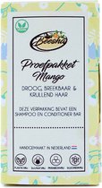Beesha Proefpakket Mango Duo | Shampoo Bar & Conditioner Bar | 100% Vegan | CG Proof | Sulfaatvrij | Parabeenvrij | Silicoonvrij