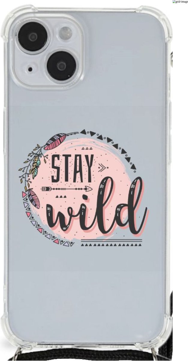 iPhone 14 Plus Stevig Bumper Hoesje Boho Stay Wild