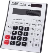 Borvat® | KADIO 8825B Calculator | Rekenmachine | 14x17cm | Wit