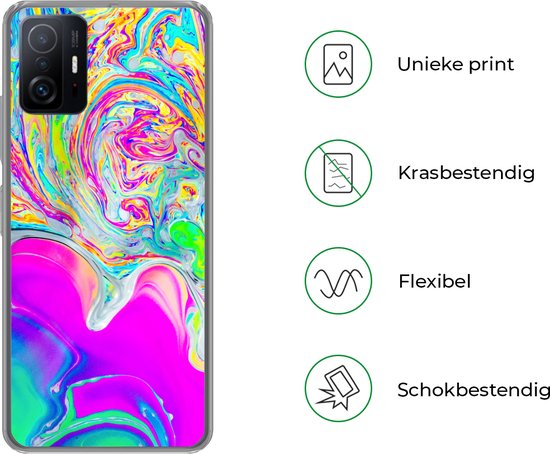 Coque Xiaomi 11 Lite 5G NE - Art - Couleurs - Psychédélique - Coque de téléphone en Siliconen