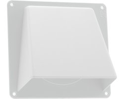 Nedco gevelklep Ø100mm - kunststof - wit