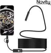 Novity® 3-in-1 Endoscoop Inspectie Camera - Endoscoop Android - Inspectiecamera - Waterdicht - Makkelijk te gebruiken met USB/USB-C!!