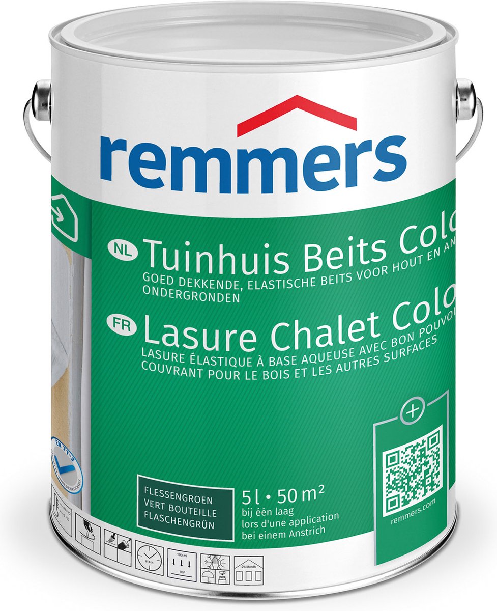 Remmers Tuinhuis Beits Color 5L Flessengroen