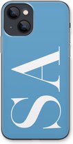 Gepersonaliseerd - Case Company® - Hoesje geschikt voor iPhone 13 hoesje - Monogram N°2 - Soft Cover Telefoonhoesje - Bescherming aan alle Kanten en Schermrand