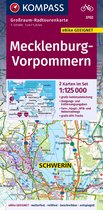 KOMPASS Großraum-Radtourenkarte 3702 Mecklenburg-Vorpommern Fietsroutekaart 1:125.000