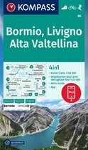 KOMPASS WK 96 Wandelkaart Bormio, Livigno, Alta Valtellina 1:50.000