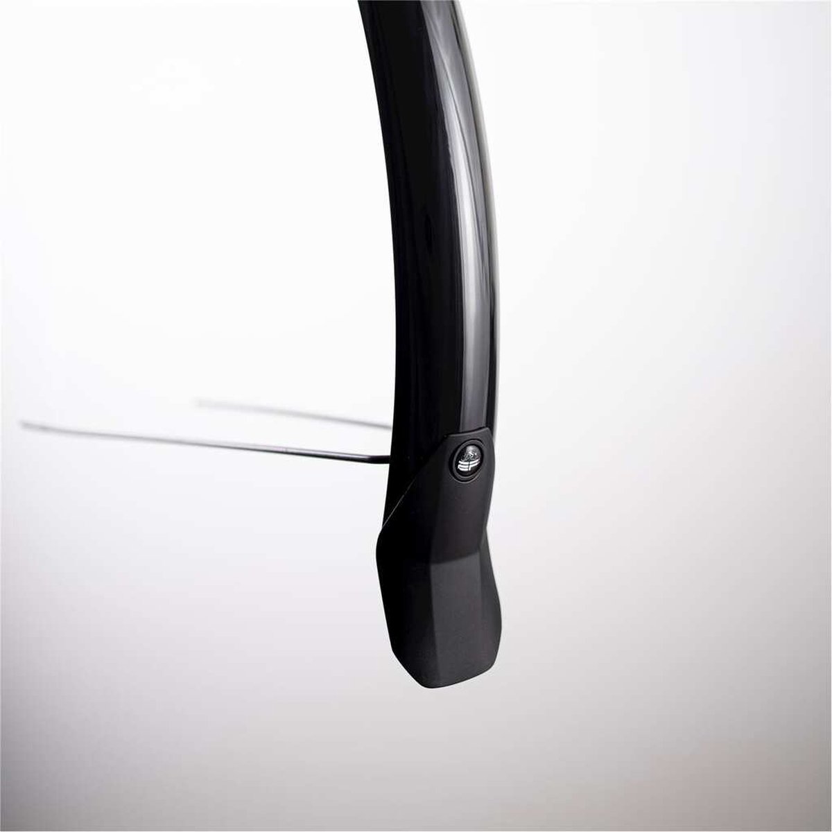 Eurofender Voorspatbord 28" - Compact montagesysteem - Zwart kunststof - 58 mm breed