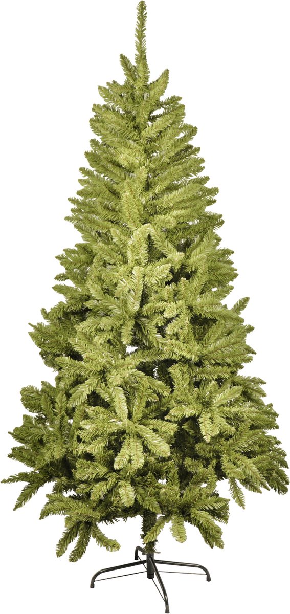 Kunstkerstboom - 150 cm - metalen voet - spar groen