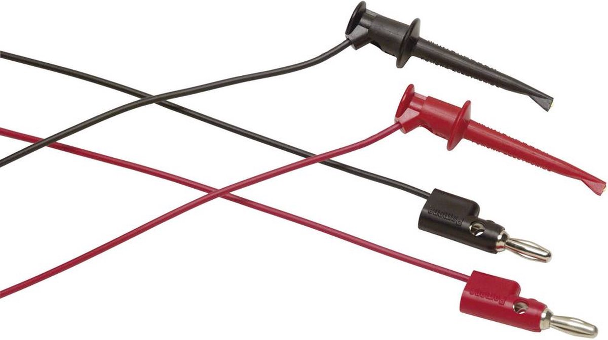 Fluke TL940 Meetsnoerenset Krokodilklem Bananenstekker 4 mm 0.90 m Rood, Zwart 1 stuk(s)