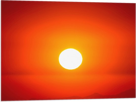 WallClassics - Drapeau - Soleil éclatant - Photo 80x60 cm sur drapeau polyester