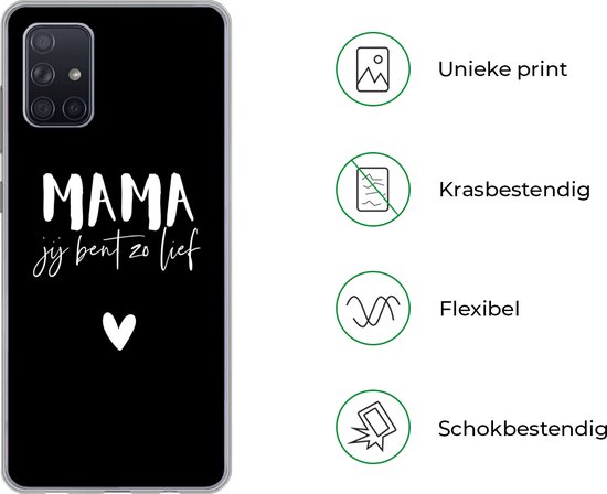 Coque Samsung Galaxy A51 - Mère - Amour - Citations - Siliconen