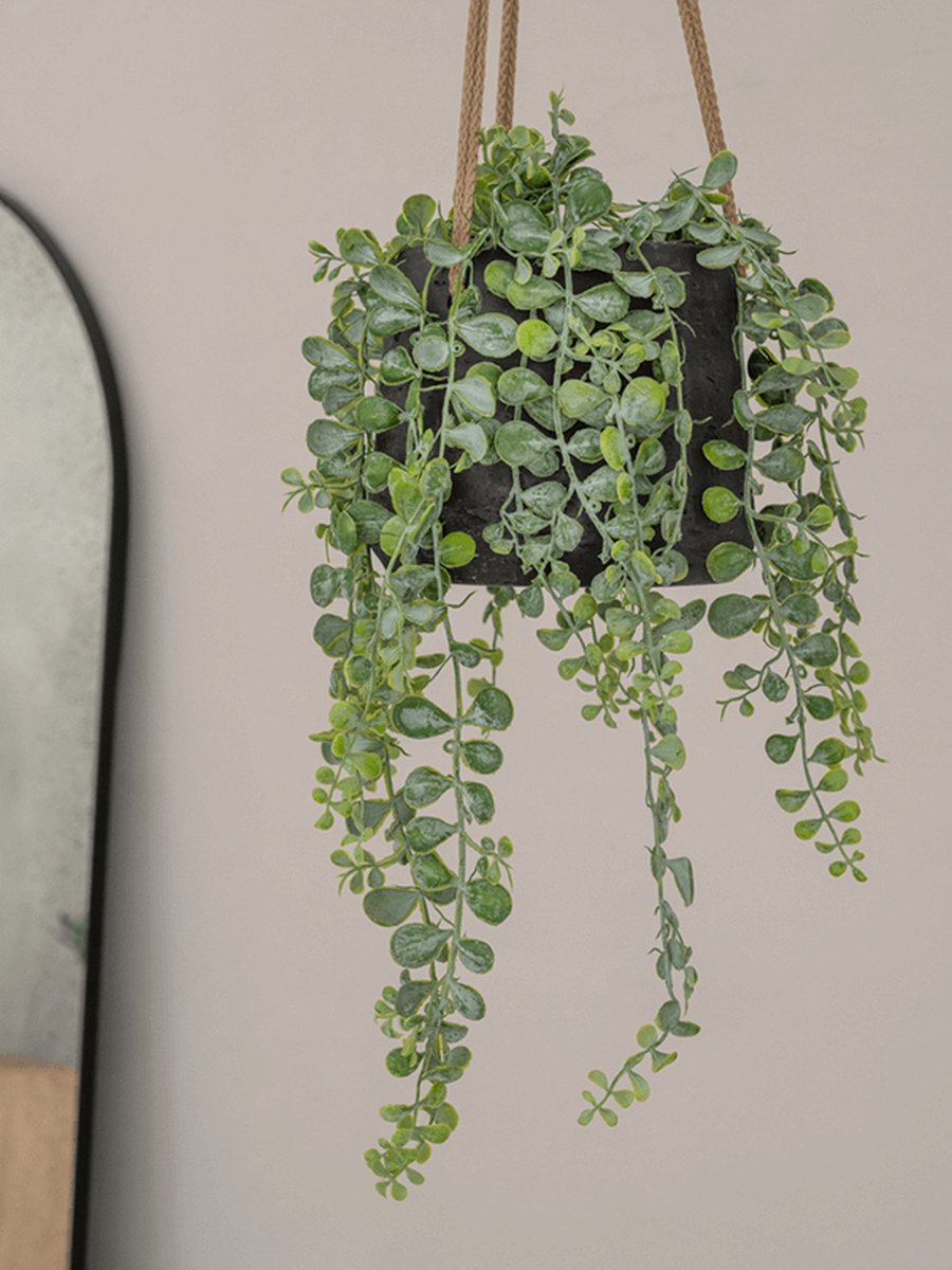 Pottery Pots Hanging Pot Patt Grey-Black D 16,5 cm H 14 cm
