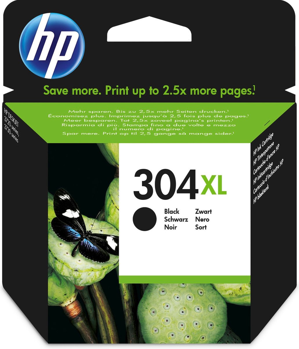 HP 304XL - Inktcartridge - Zwart - HP