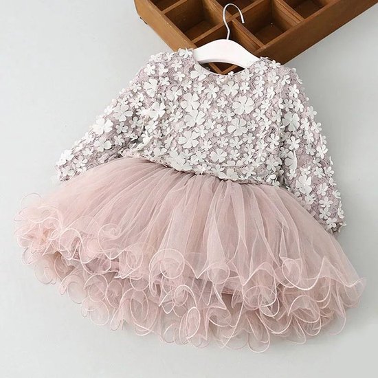 Baby jurk / meisjes jurk / prinsessenjurk / roze tule / partyjurk /  feestjurk /... | bol.com
