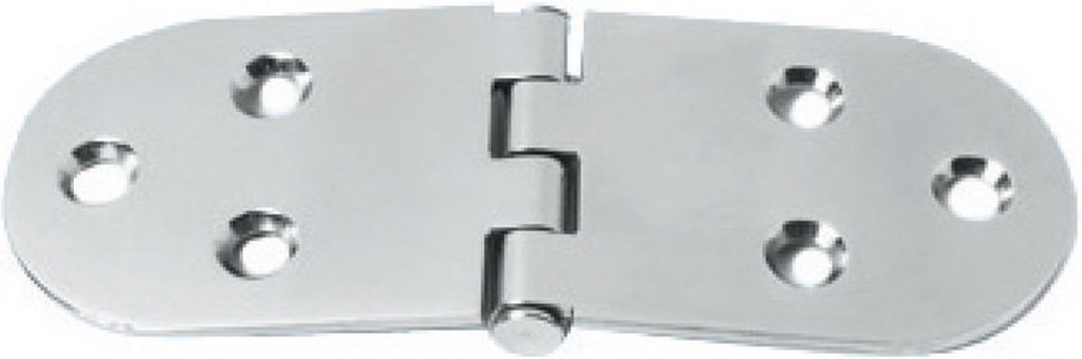 Luikscharnier - 160x60x3 - Rvs 316 - Knoop onder