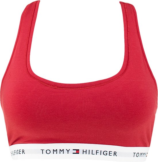 Tommy Hilfiger dames unlined bralette basic rood - S | bol.com