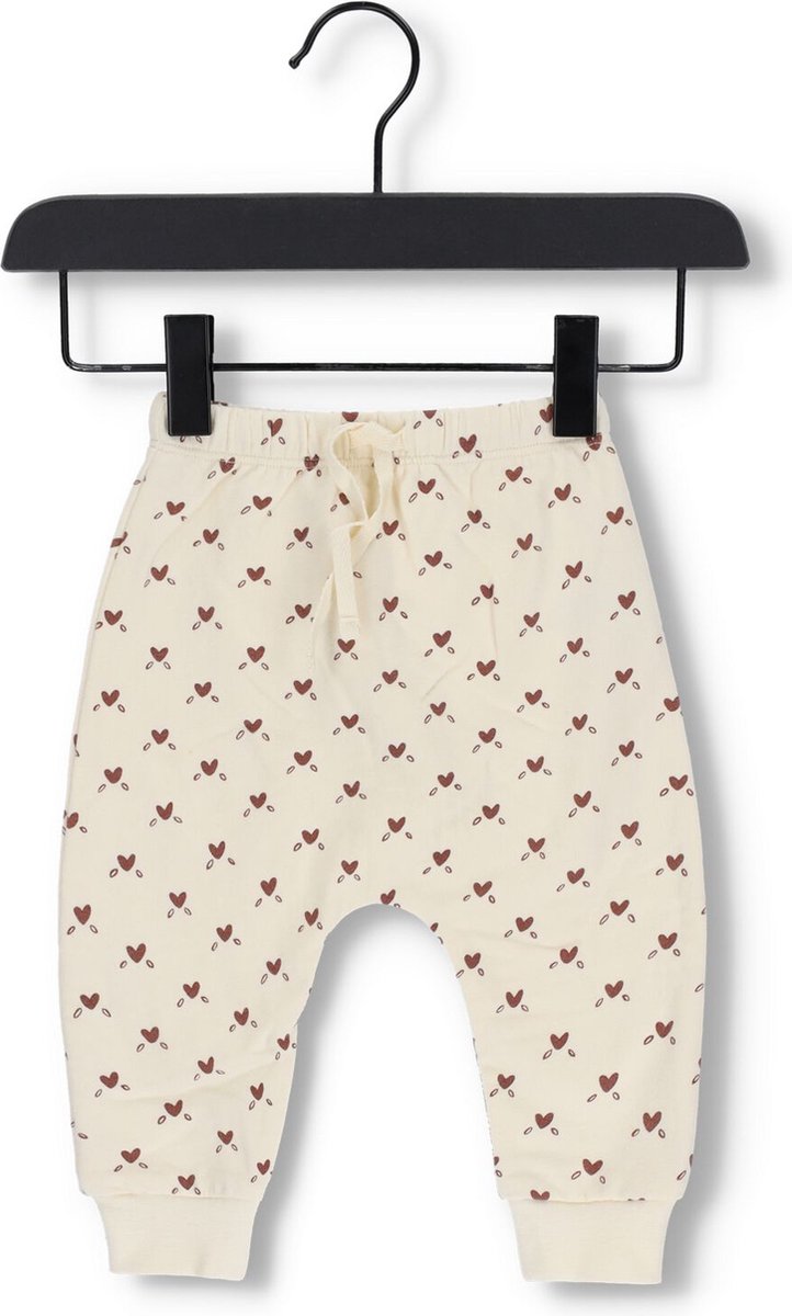 Quincy Mae Fleece Sweatpant Jeans & Broeken Baby - Gebroken wit - Maat 3-6M