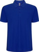 Kobalt Blauwe heren unisex Polo korte mouwen Pegaso merk Roly maat 3XL