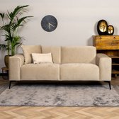 Bronx71® Canapé en velours 2,5 places Vegas beige