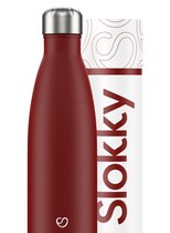 Slokky - Matte Red Thermosfles & Drinkfles - 500ml