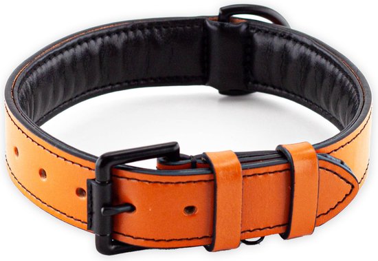 Brute Strength - Collier pour chien en cuir de luxe - Orange - XL - 71 x  3,5 cm -... | bol