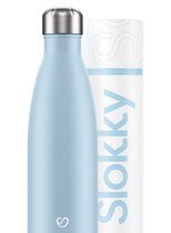 Slokky - Flacon Thermos Blue Pastel & Gourde - 500ml