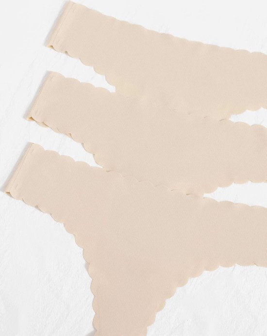 Stringy Invisible Invisible Strings - 5 stuks - Maat S - beige - Onzichtbaar - Basic ...