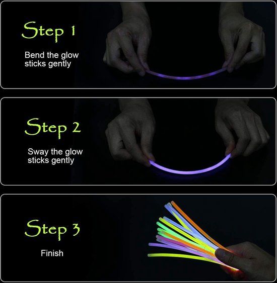 Partystaaf / foam stick met wit LED licht - 48 cm - lichtstaven